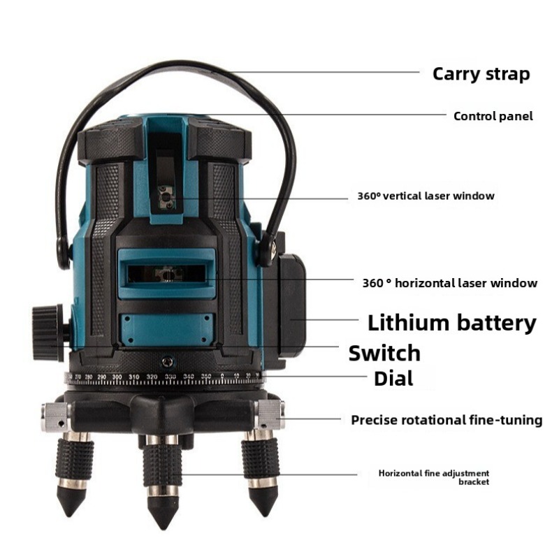 5-Line Green Laser Level, High - Level Laser Line 评论和价格