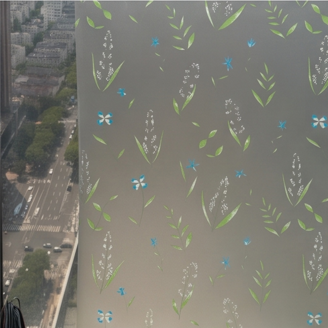 Self Adhesive Fresh Floral Lea - Window Insulation Film 评论和价格