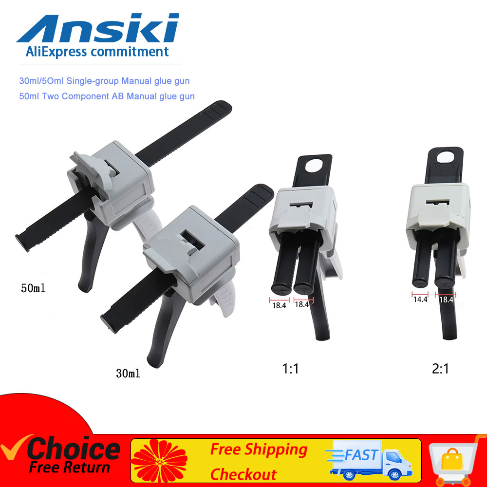 Manual 1:1 2:1 10:1 Glue Gun D - Caulking Gun Dispensing 评论和价格