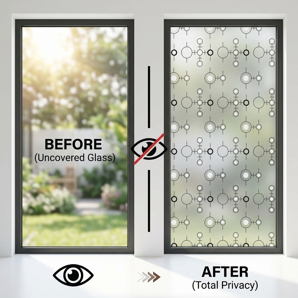 Self‑Adhesive Modern Geometric - Window Insulation Film 评论和价格