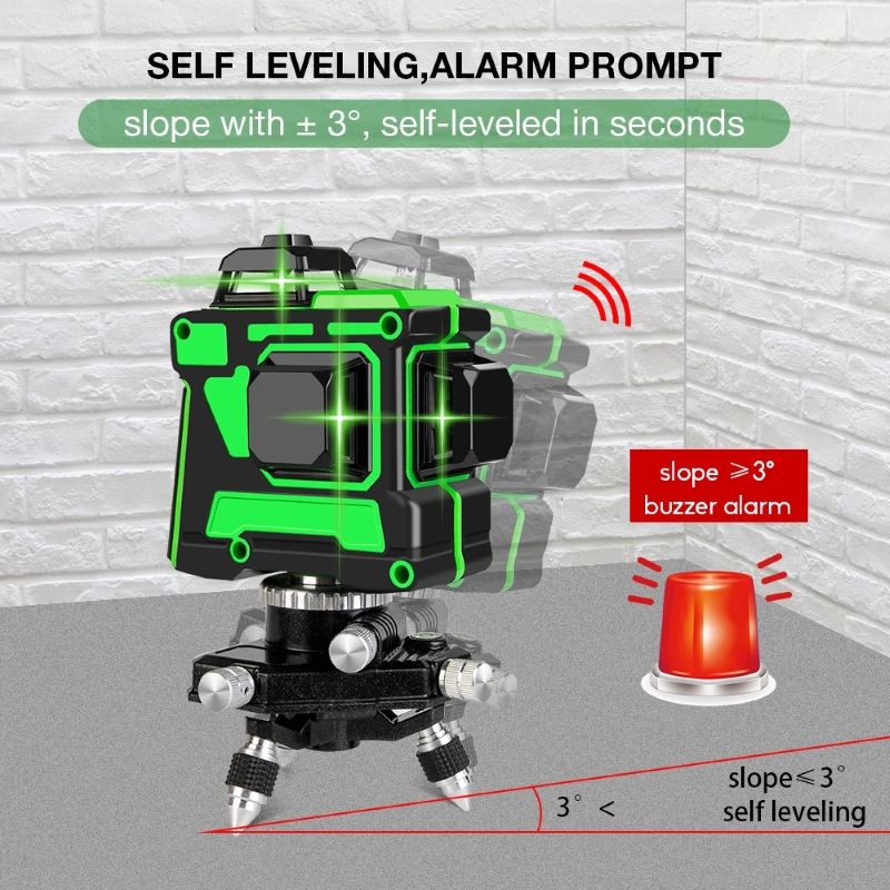 ATV3d 12 Line Outdoor Long Ran - Level Laser Line 评论和价格