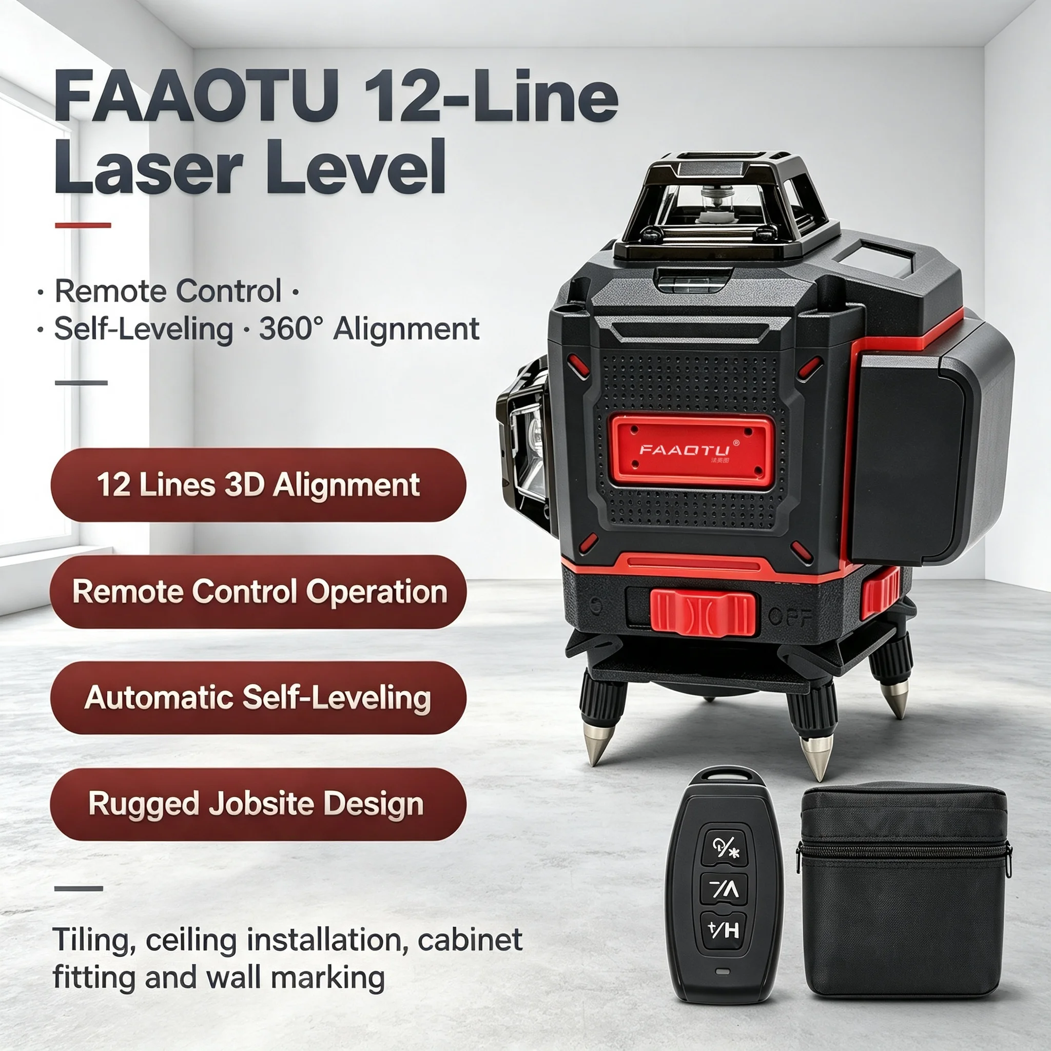 FAAOTU Digital 360-Degree Cros - Level Laser Line 评论和价格