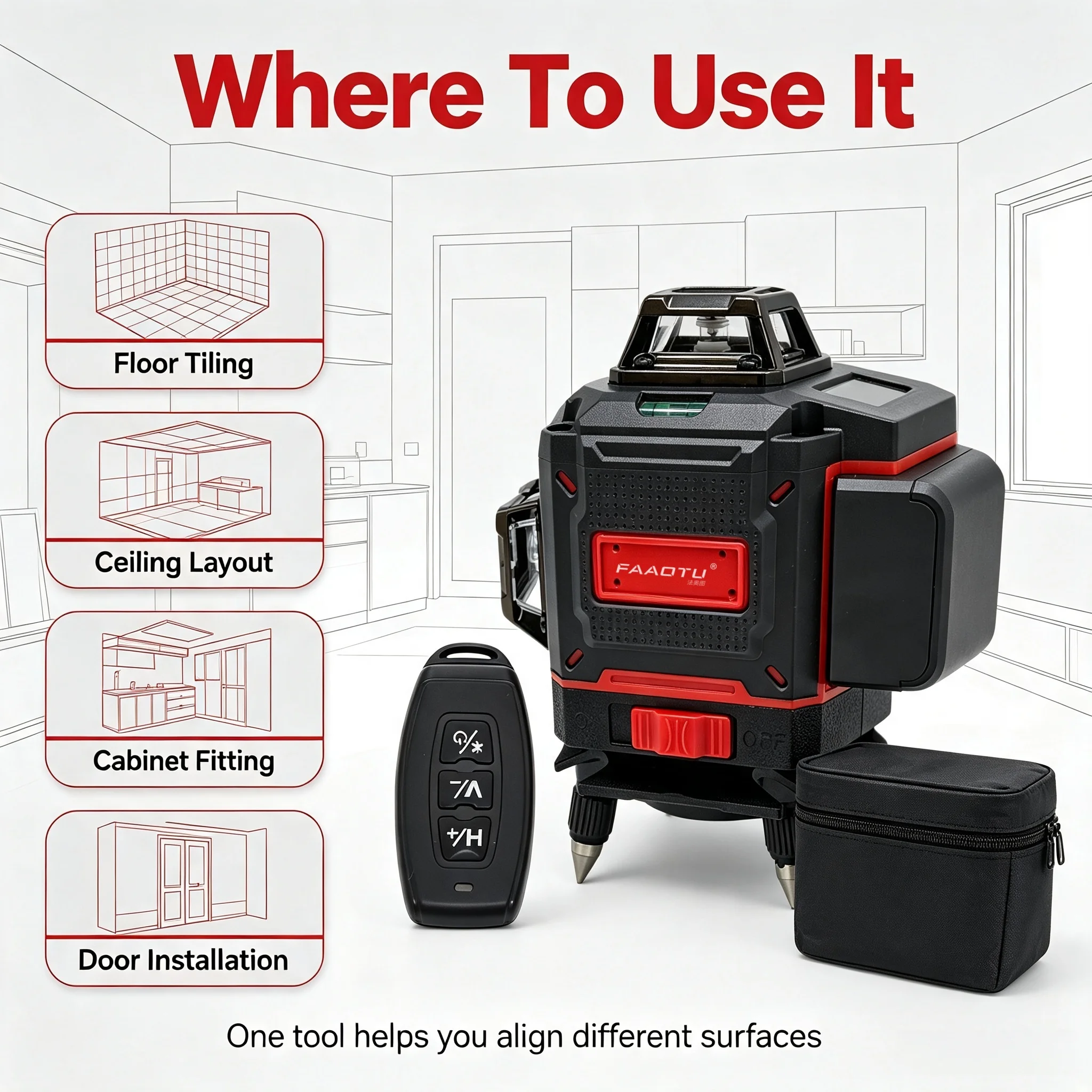 FAAOTU Digital 360-Degree Cros - Level Laser Line 评论和价格