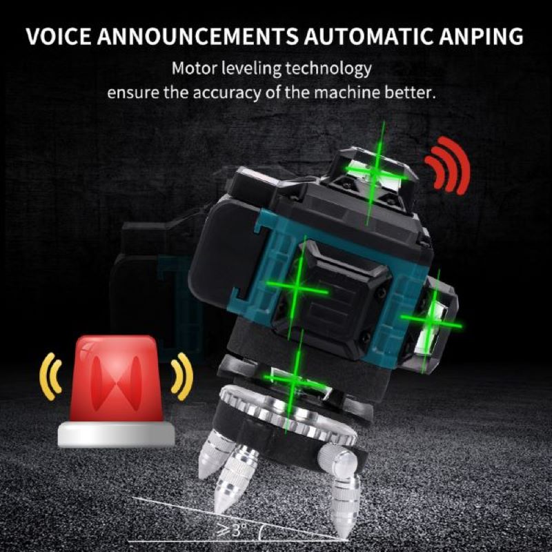 Digital 16 Line 4d Green Whole - Level Laser Line 评论和价格